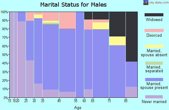 Kingsford marital status for males
