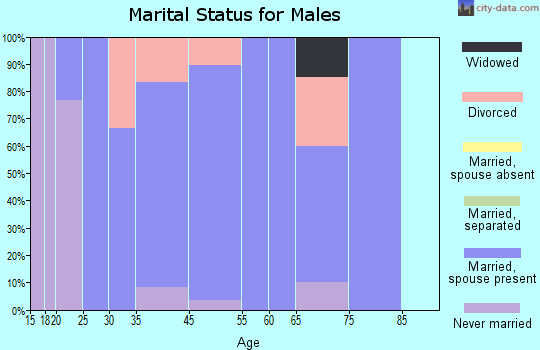 Kingston marital status for males