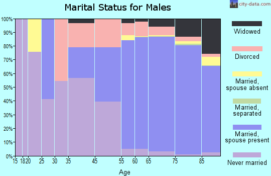 Sun City marital status for males