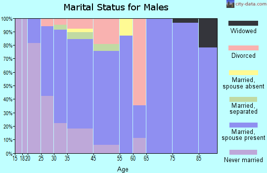 Lake Odessa marital status for males