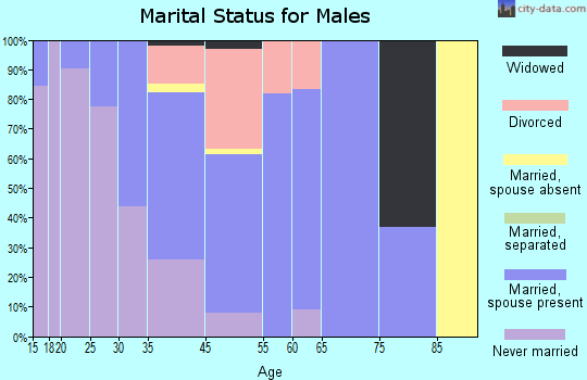 Lake Orion marital status for males