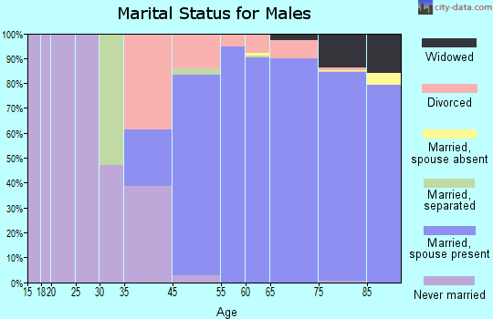 Sun Lakes marital status for males