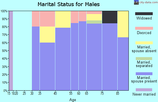 Lost Lake Woods marital status for males
