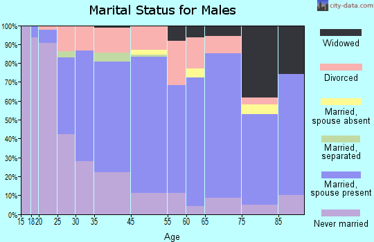 Manistee marital status for males