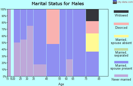 Millersburg marital status for males
