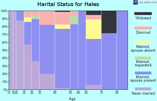 Millington marital status for males