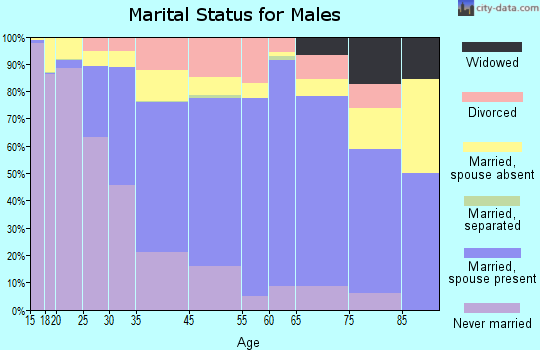 Mount Pleasant marital status for males