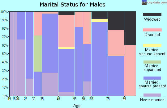 Northport marital status for males