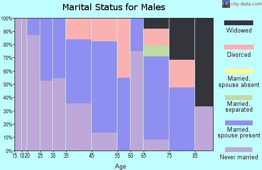 Onaway marital status for males