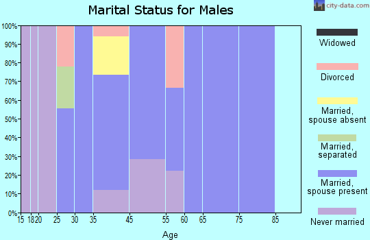 Owendale marital status for males