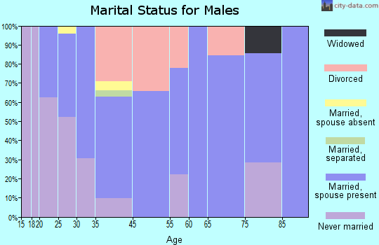 Pellston marital status for males