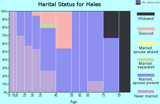 Perrinton marital status for males