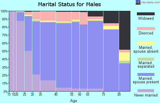 Portage marital status for males