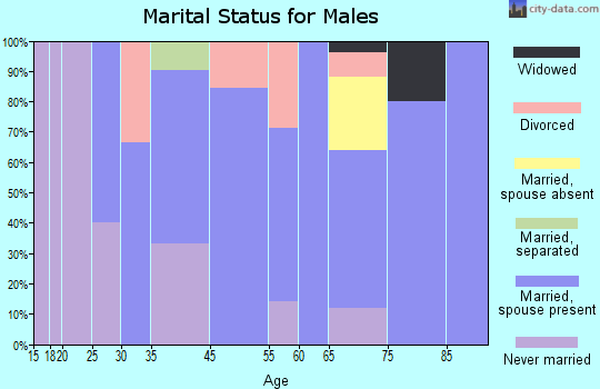 Port Hope marital status for males
