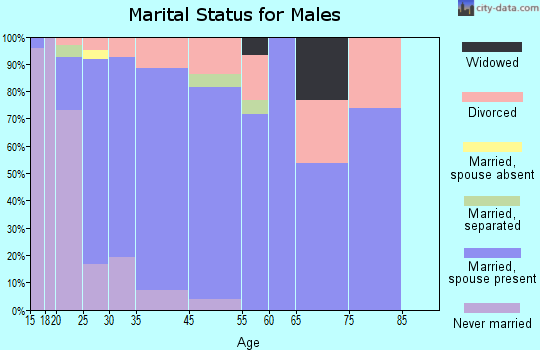 Potterville marital status for males
