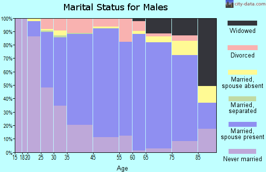 Riverview marital status for males