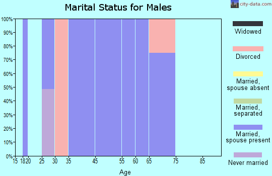 Top-of-the-World marital status for males