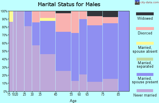 Saugatuck marital status for males