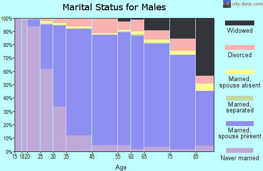 Troy marital status for males