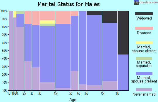 Vassar marital status for males