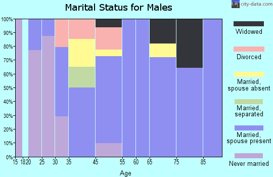 Wenden marital status for males