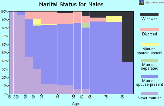 Zilwaukee marital status for males