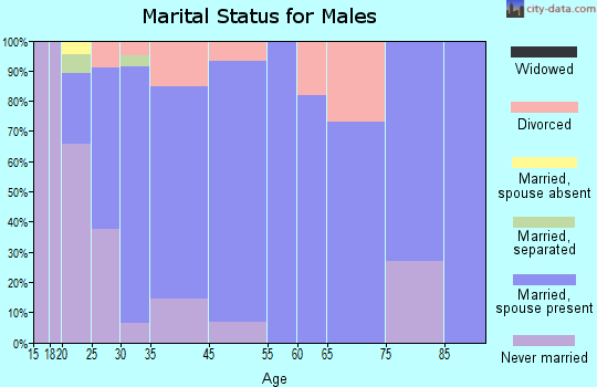 Albertville marital status for males