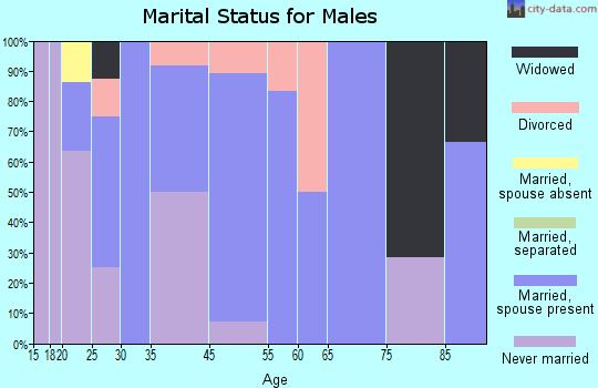 Audubon marital status for males