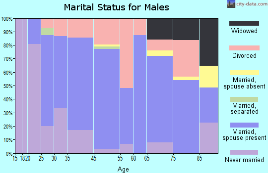 Baudette marital status for males