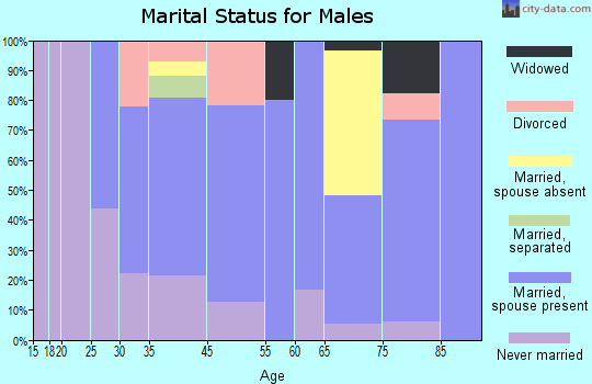 Belgrade marital status for males