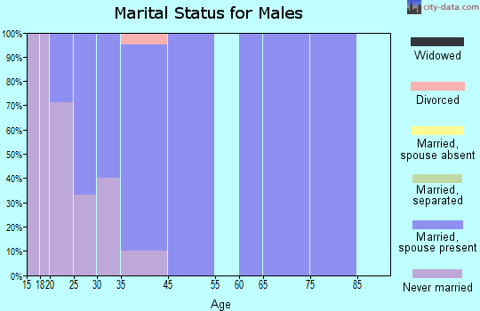 Bluffton marital status for males