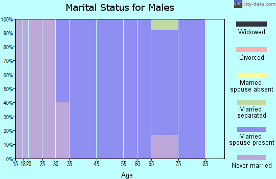 Brooks marital status for males