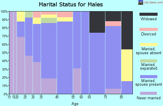 Buffalo Lake marital status for males
