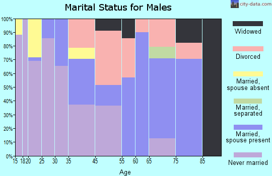 Cass Lake marital status for males
