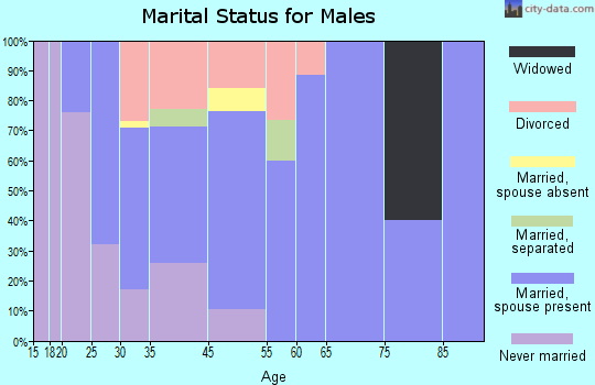Clearwater marital status for males