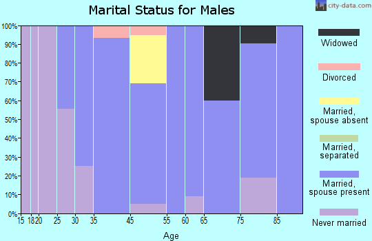 Clinton marital status for males
