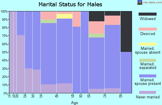 Coleraine marital status for males