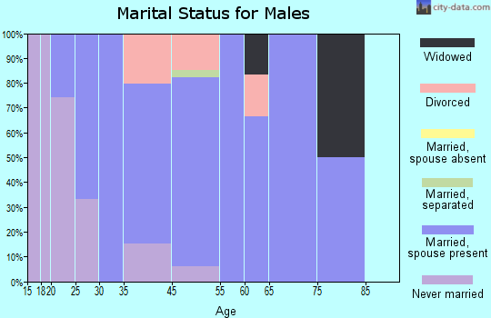 Dundas marital status for males