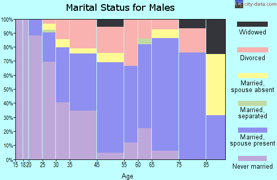Excelsior marital status for males