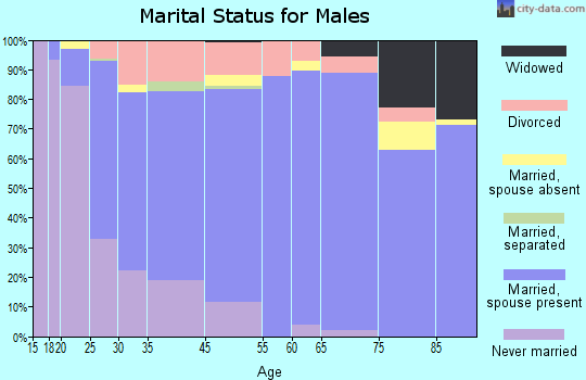 Fairmont marital status for males