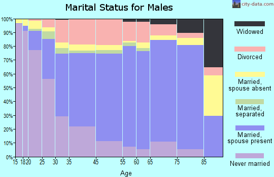 Faribault marital status for males