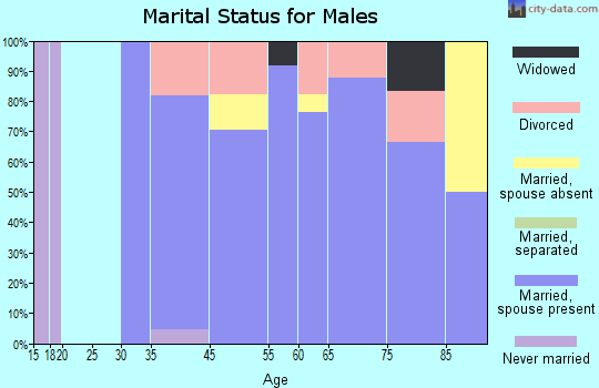 Fifty Lakes marital status for males