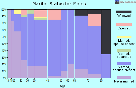 Glencoe marital status for males