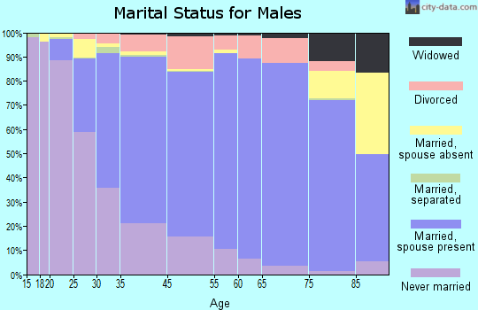 Golden Valley marital status for males