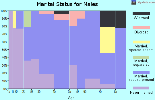Graceville marital status for males