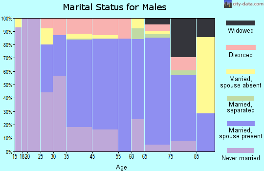 Grand Marais marital status for males
