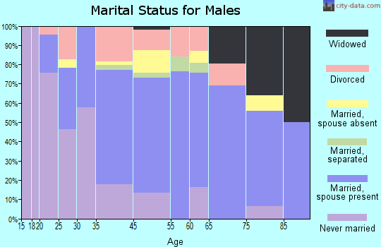 Augusta marital status for males