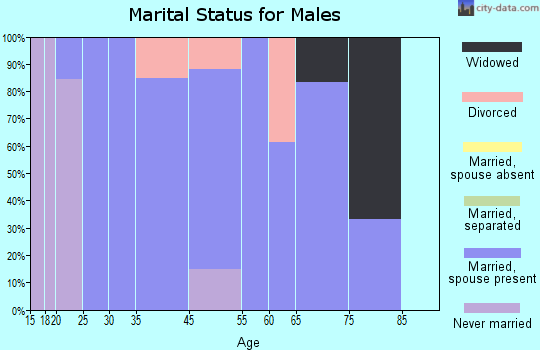 Avoca marital status for males