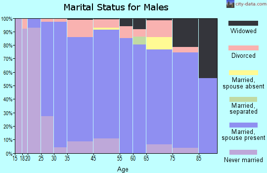 Janesville marital status for males