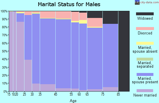 Lakeville marital status for males